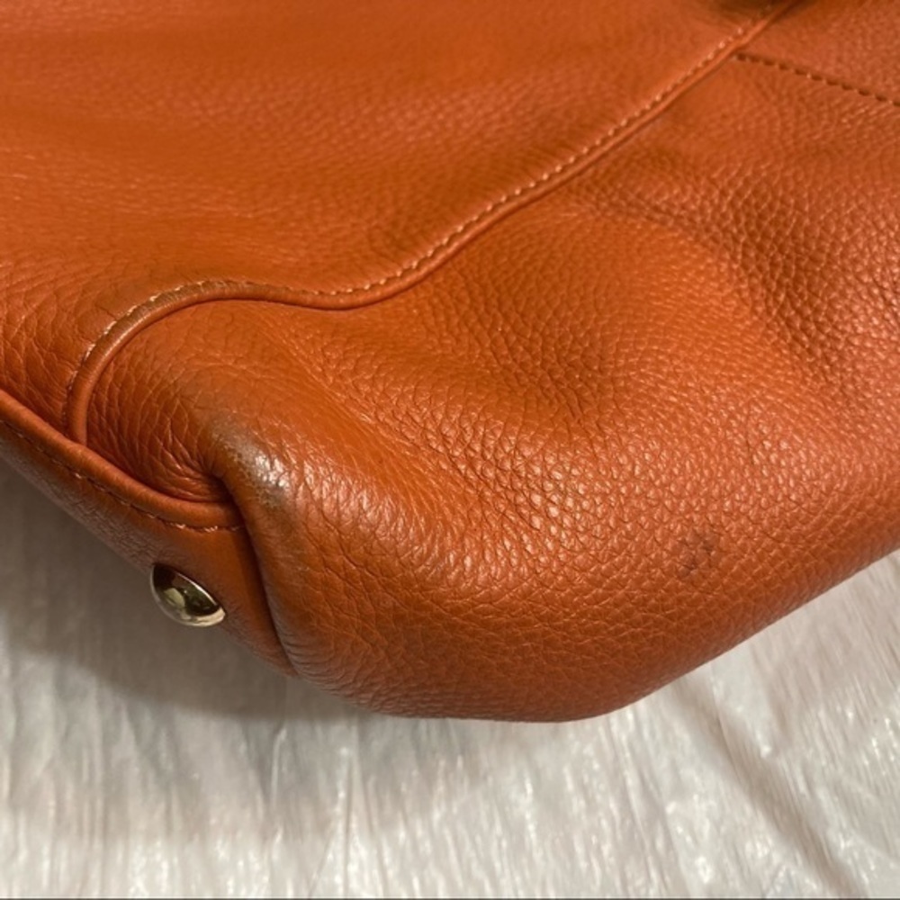 Michael kors authentic orange sienna leather tote bag - Picture 10 of 12